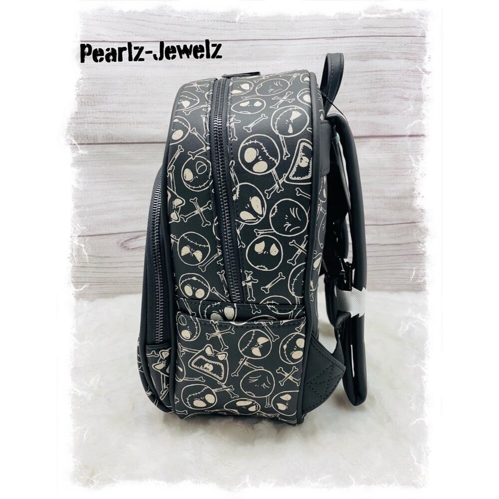 Loungefly Nightmare Before Christmas NBC Jack Skellington Skull Bones Backpack - Picture 3 of 6
